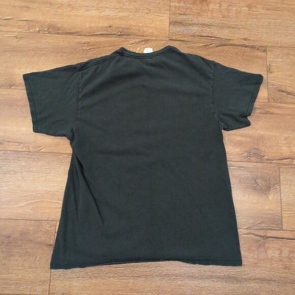 VTG American Flag Patriotic Adult Large Faded Distressed Biker Punk USA Police - Picture 6 of 6